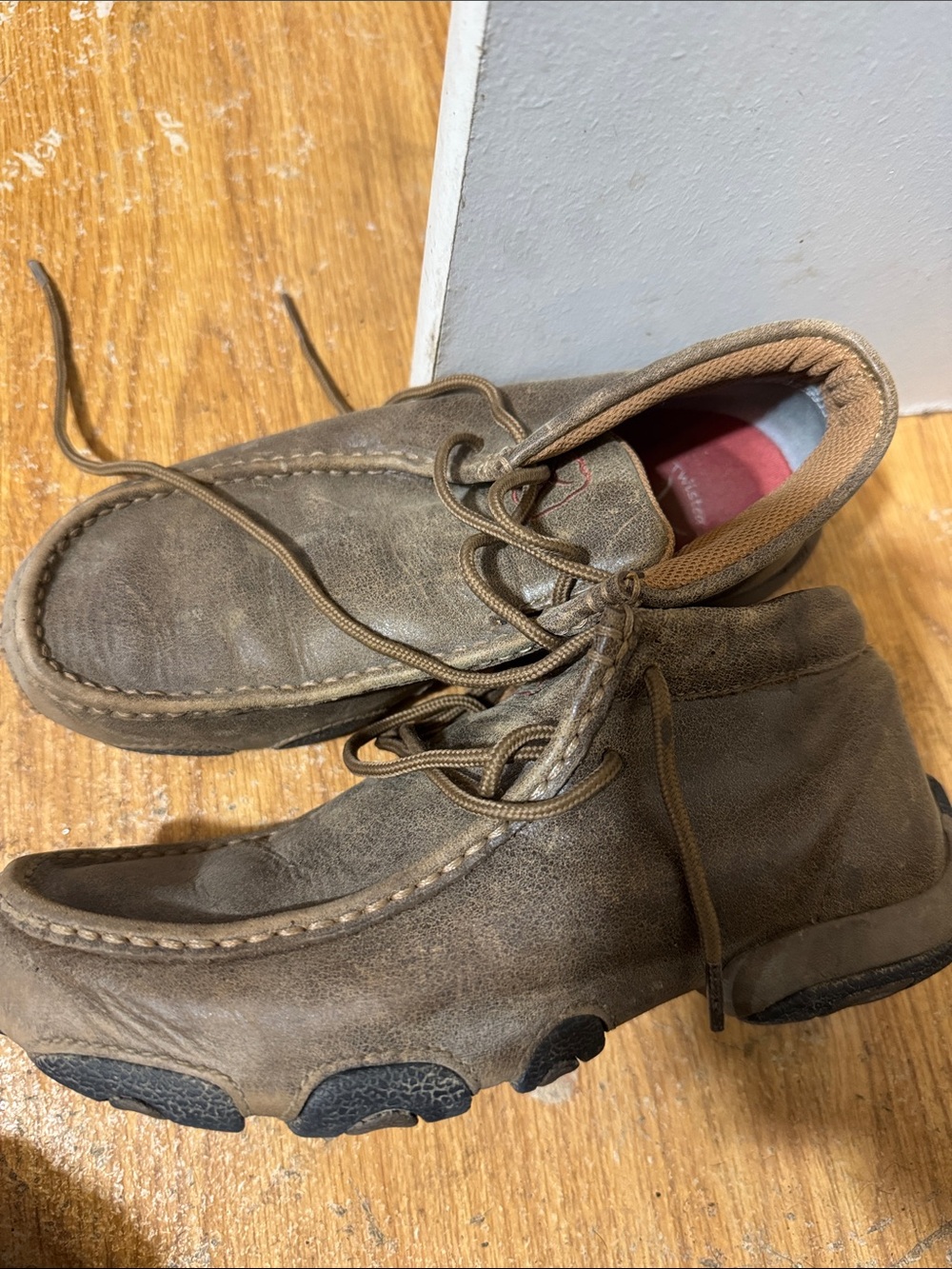 Boys twisted X Casual Brown Suede Lace-Up Shoes